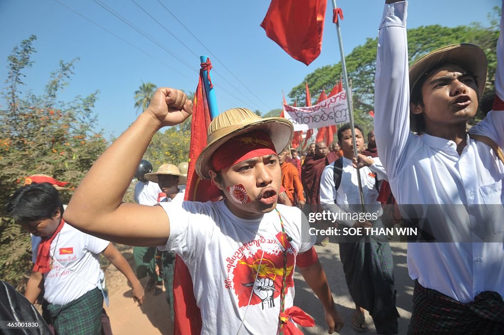 MYANMAR-PROTEST-POLICE-EDUCATION-POLITICS