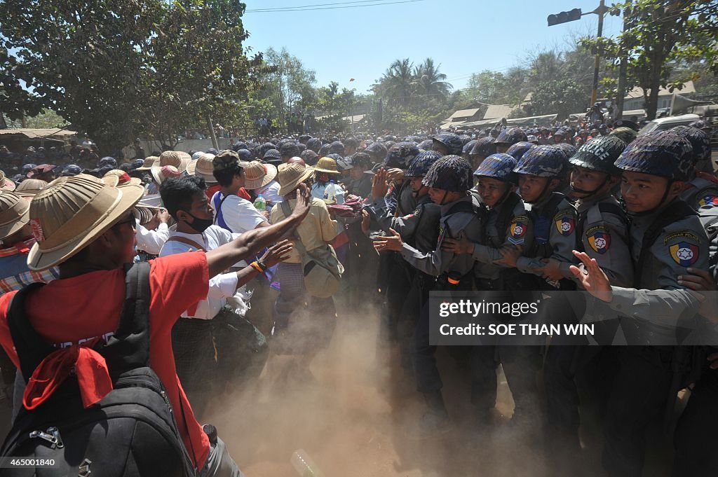 MYANMAR-PROTEST-POLICE-EDUCATION-POLITICS