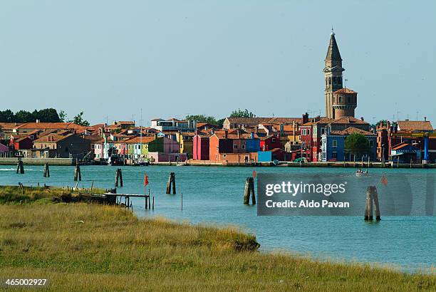 italy, venice, burano island - burano foto e immagini stock