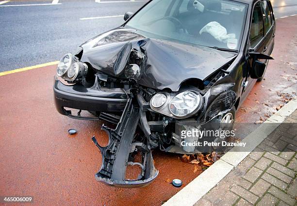 drink driving accident - road accident stock-fotos und bilder