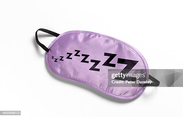 sleep mask with zeds - bedtime stock pictures, royalty-free photos & images