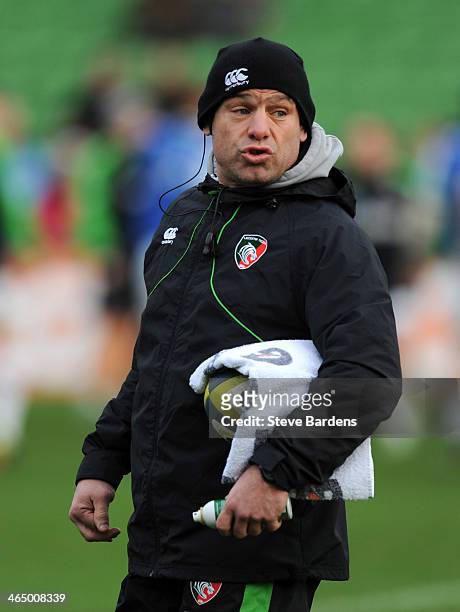 The Leicester Tigers head coach Richard Cockerill before the LV= Cup match between Harlequins and Leicester Tigers at Twickenham Stoop on January 25,...