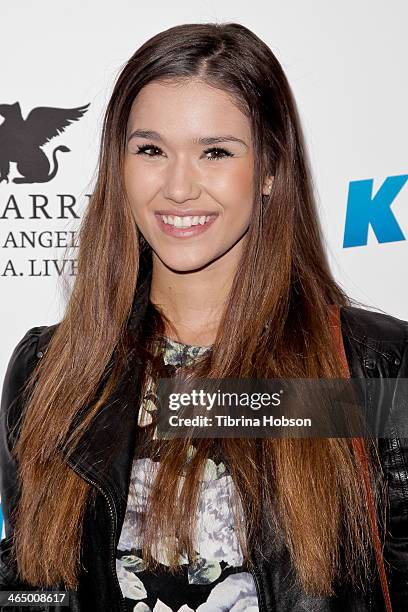 Camia Marie attends the KIIS 102.7 and ALT 98.7 FM pre-Grammy party and lounge at JW Marriott Los Angeles at L.A. LIVE on January 24, 2014 in Los...