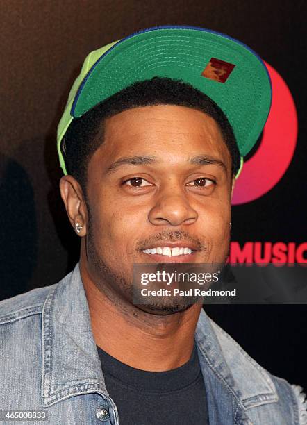 Actor Pooch Hall at Beats by Dre Music Launch GRAMMY Party at Belasco Theatre on January 24, 2014 in Los Angeles, California.