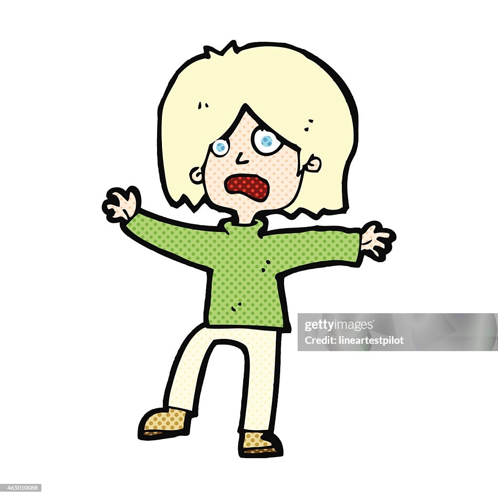 Comic Cartoon Scared Person High-Res Vector Graphic - Getty Images Comic Cartoon Scared Person High-Res Vector Graphic - Getty Images
