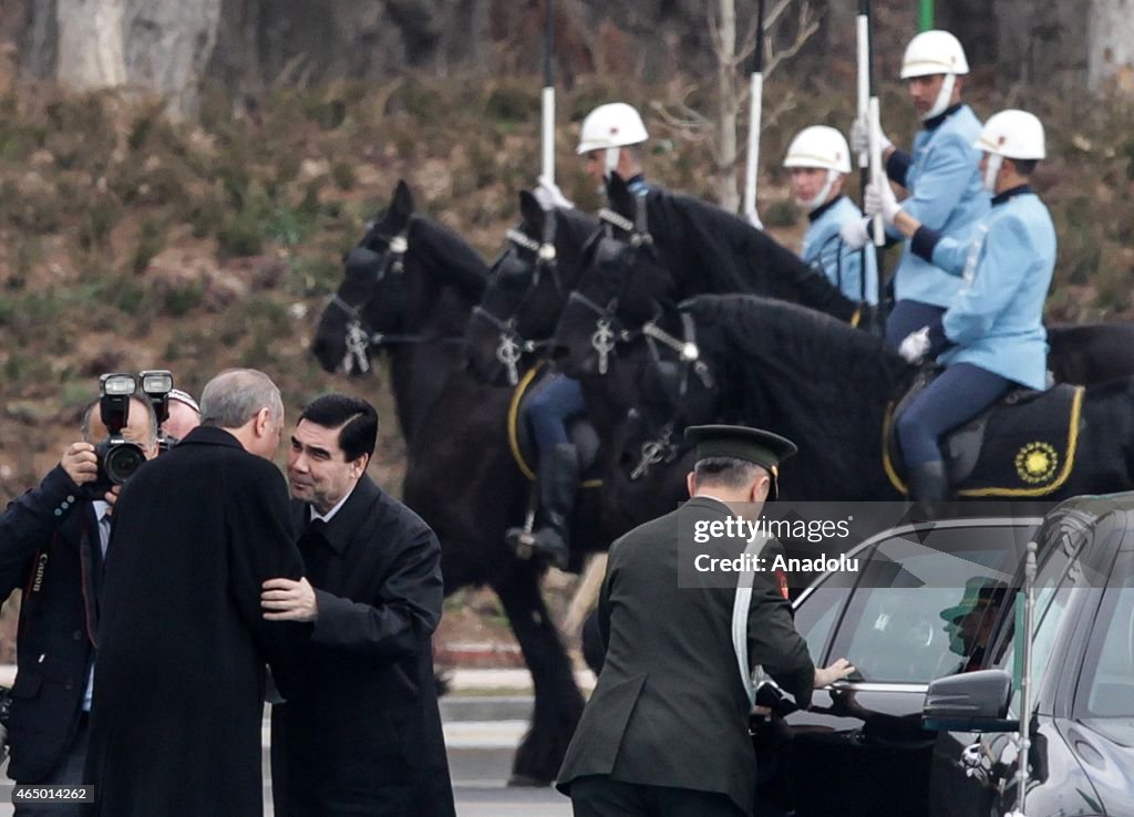 Turkmenistan's President Gurbanguly Berdimuhamedow in Ankara