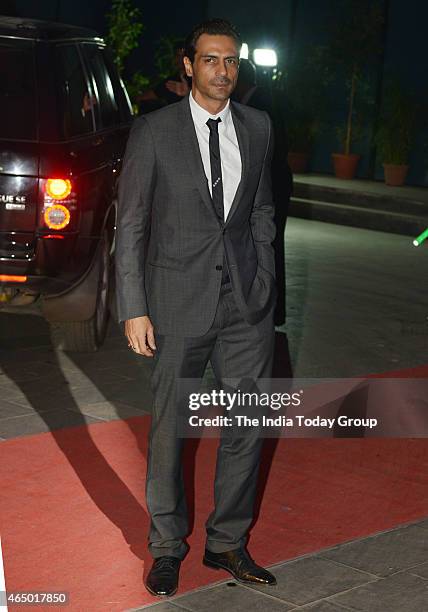 Arjun Rampal at Wedding reception of Tulsi Kumar in Mumbai.