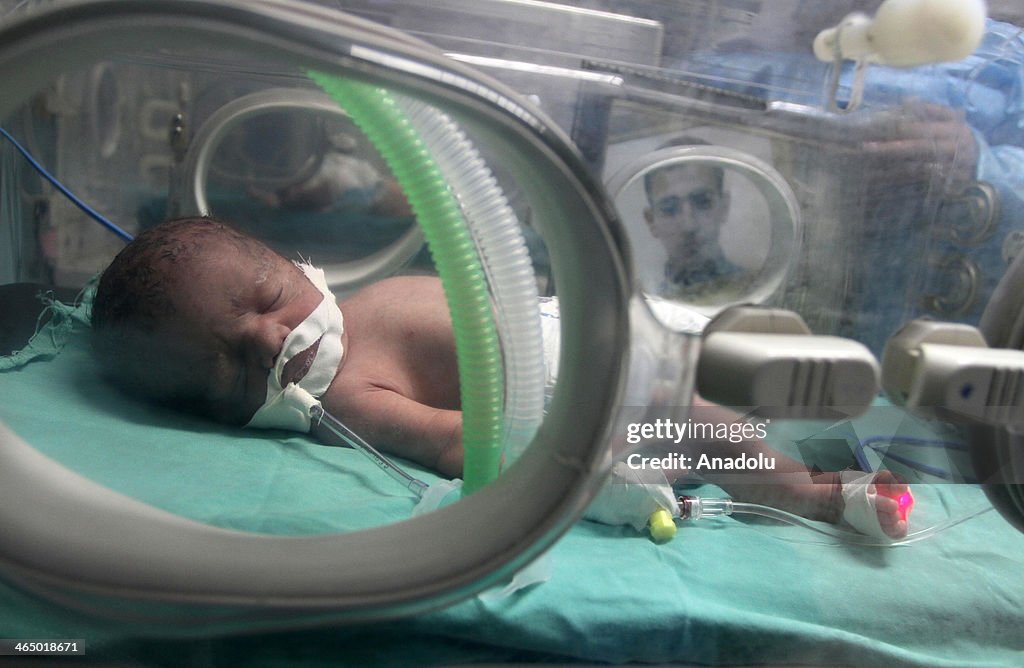 Palestinian woman gives birth via arrested husband's sperm