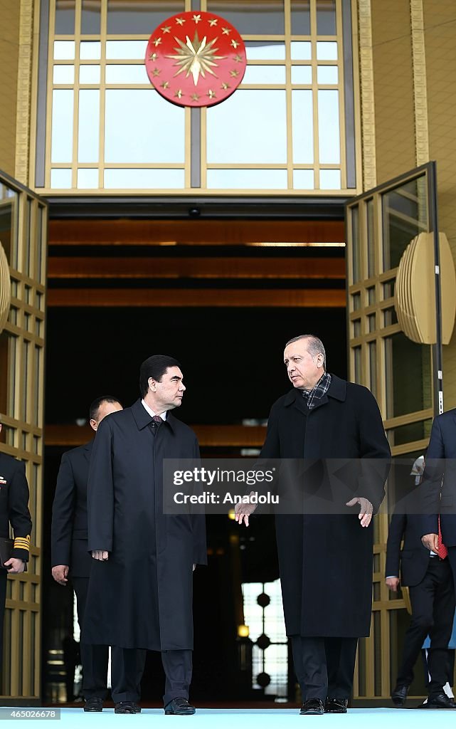 Turkmenistan's President Gurbanguly Berdimuhamedow in Ankara