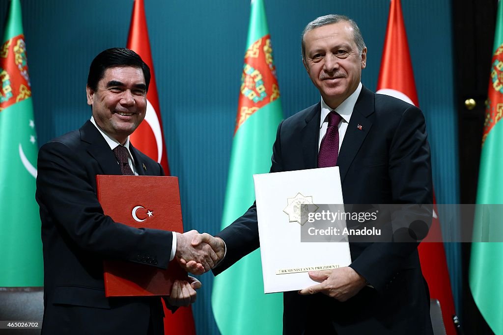 Turkmenistan's President Gurbanguly Berdimuhamedow in Ankara