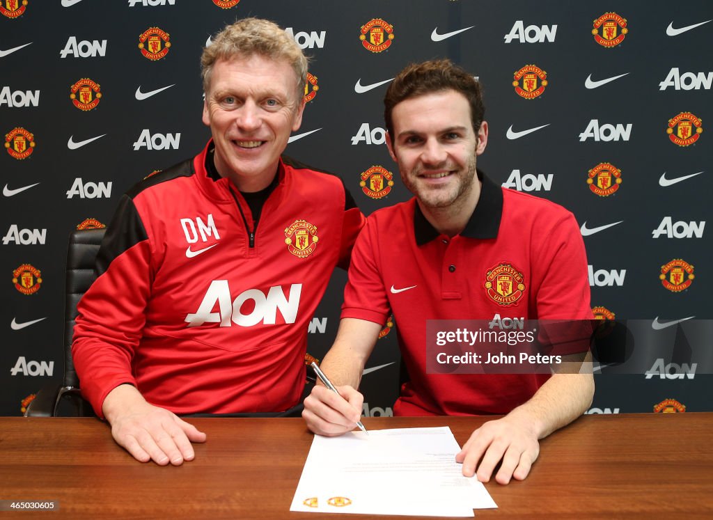 Juan Mata Signs For Manchester United FC