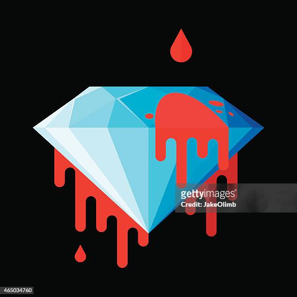 blood diamond - black market stock illustrations