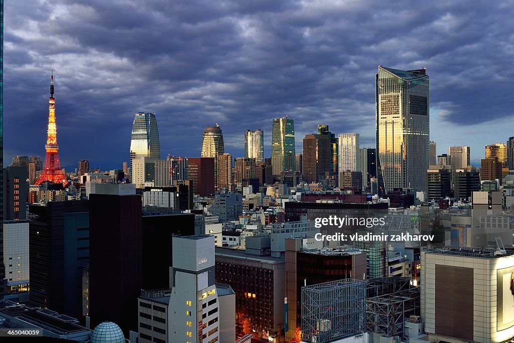 Tokyo Downtown cityscape