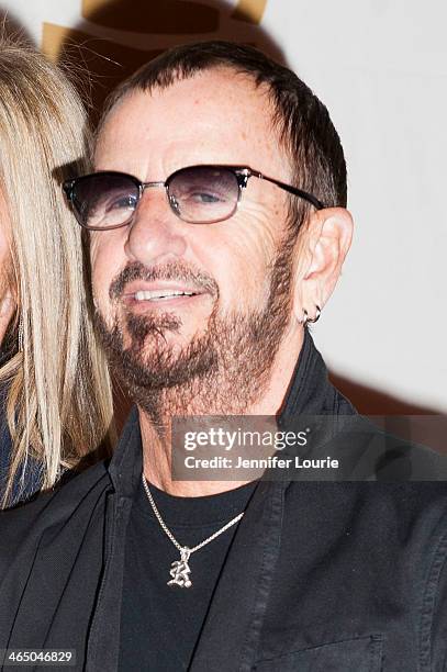 Musician Ringo Starr attends the GRAMMY Foundation's Special Merit Awards ceremony at The Wilshire Ebell Theatre on January 25, 2014 in Los Angeles,...
