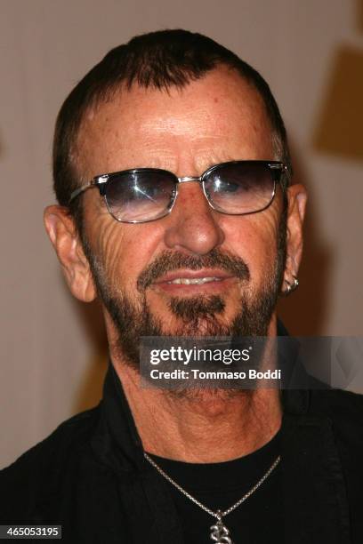 Musician Ringo Starr attends the GRAMMY Foundation's Special Merit Awards Ceremony held at The Wilshire Ebell Theatre on January 25, 2014 in Los...