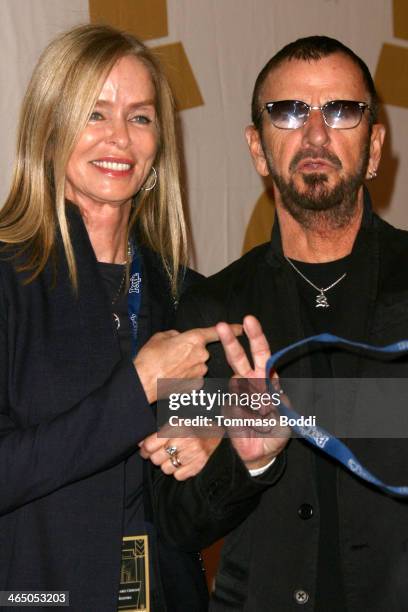 Musician Ringo Starr attends the GRAMMY Foundation's Special Merit Awards Ceremony held at The Wilshire Ebell Theatre on January 25, 2014 in Los...