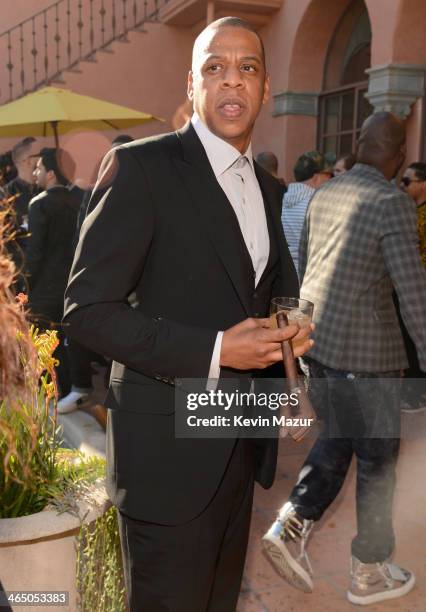 Jay-Z attends the Roc Nation Pre-GRAMMY Brunch presented by MAC Viva Glam at Private Residence on January 25, 2014 in Beverly Hills, California.