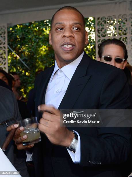 Jay-Z attends the Roc Nation Pre-GRAMMY Brunch presented by MAC Viva Glam at Private Residence on January 25, 2014 in Beverly Hills, California.