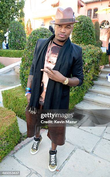 Ne-yo attends the Roc Nation Pre-GRAMMY Brunch presented by MAC Viva Glam at Private Residence on January 25, 2014 in Beverly Hills, California.