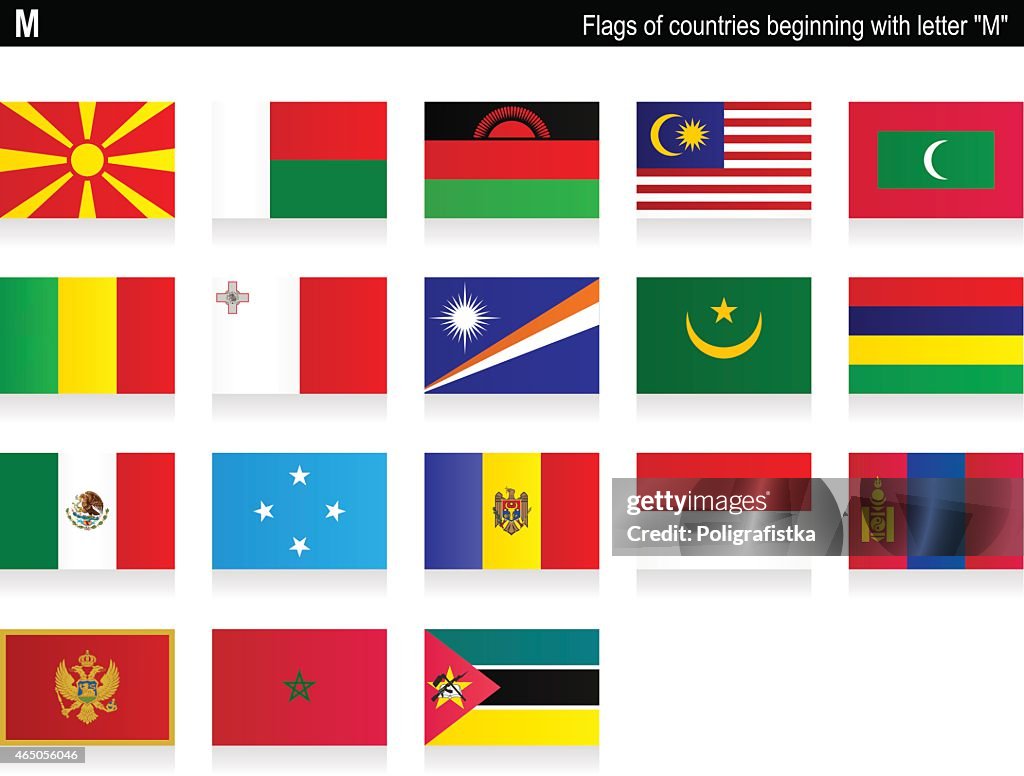 Flags of countries - "M"