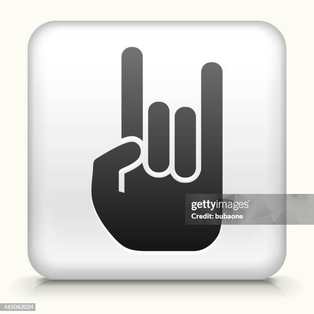 Rock Hand Button Rock & Roll Button Photos and Premium High Res Pictures - Getty Images