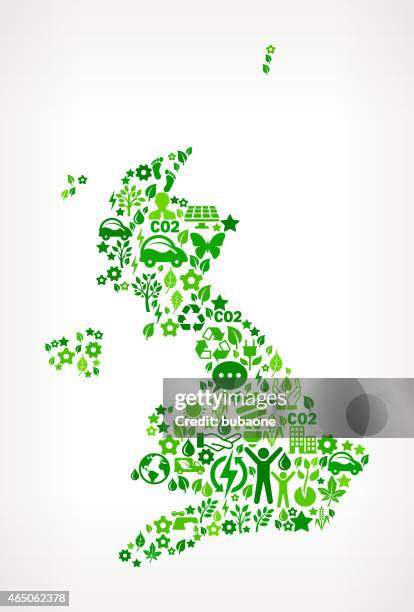 united kingdom uk environmental conservation royalty free vector art pattern - england map stock illustrations