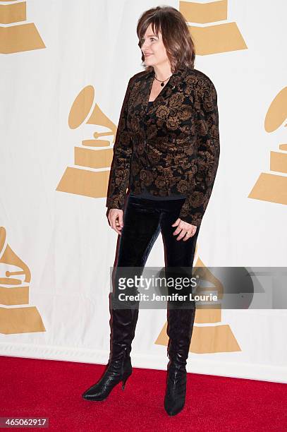 Singer Christine Albert attends the GRAMMY Foundation's Special Merit Awards ceremony at The Wilshire Ebell Theatre on January 25, 2014 in Los...