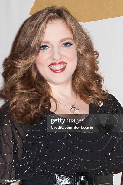 Rachel Barton Pine representing Maud Powell for the Lifetime Achievement Award attends the GRAMMY Foundation's Special Merit Awards ceremony at The...