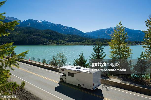 rv road trip - camper van stock pictures, royalty-free photos & images