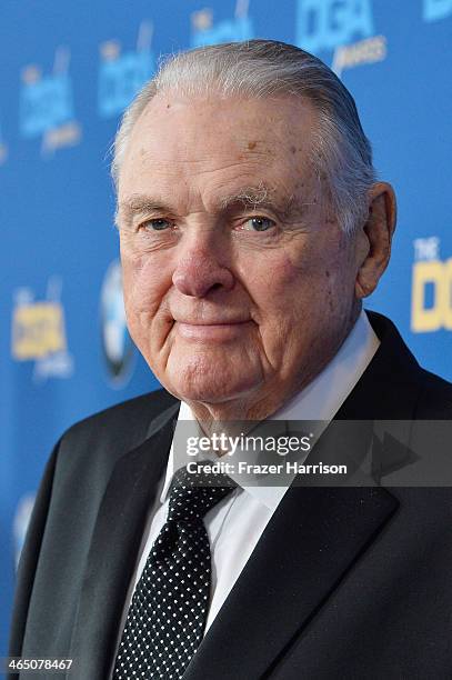 Sportscaster Keith Jackson attends the 66th Annual Directors Guild Of America Awards held at the Hyatt Regency Century Plaza on January 25, 2014 in...