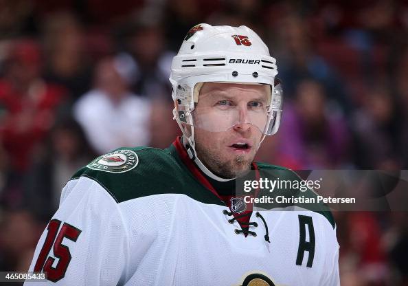 Heatley Dany Heatley of the Minnesota Wild during the NHL game against the ...