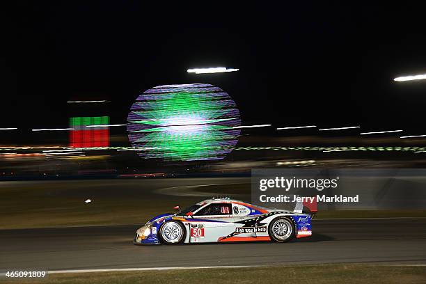 The Highway to Help Riley DP driven by Bryan DeFoor, Jim Pace, Frank Beck and David Hinton races during the ROLEX 24 at Daytona International...