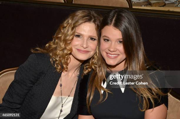 Actress Kyra Sedgwick and daughter Sosie Bacon attend the 56th annual GRAMMY Awards Pre-GRAMMY Gala and Salute to Industry Icons honoring Lucian...