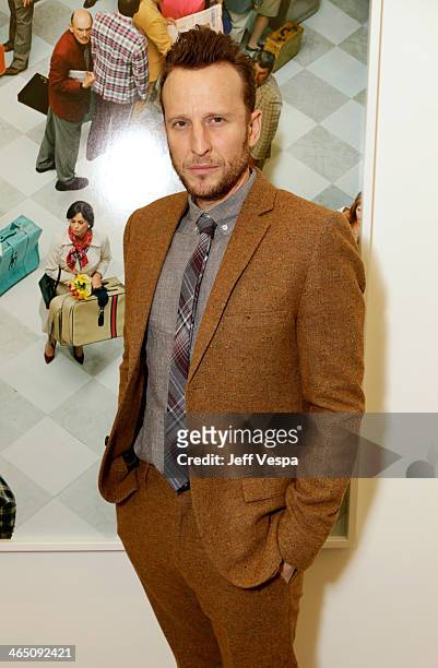 Actor Bodhi Elfman attends Alex Prager: Face In The Crowd Exhibition Opening Night Reception at M+B Gallery on January 25, 2014 in Los Angeles,...