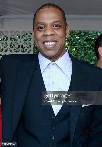 Rapper/producer Jay-Z attends the Roc Nation Pre-GRAMMY Brunch Presented by MAC Viva Glam at Private Residence on January 25, 2014 in Beverly Hills,...