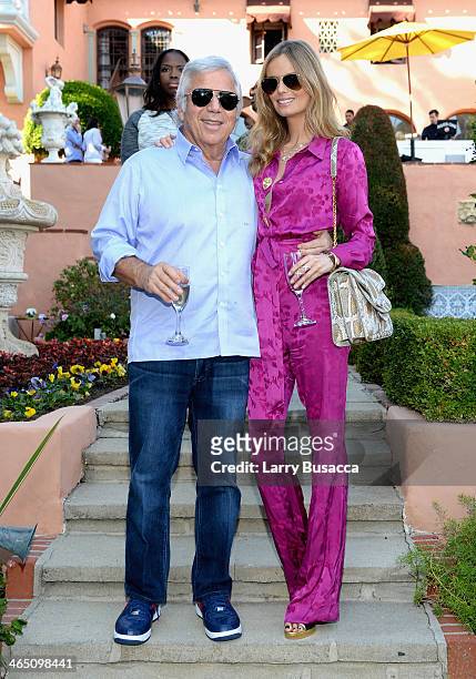 Robert Kraft and Ricki Noel Lander attend the Roc Nation Pre-GRAMMY Brunch Presented by MAC Viva Glam at Private Residence on January 25, 2014 in...
