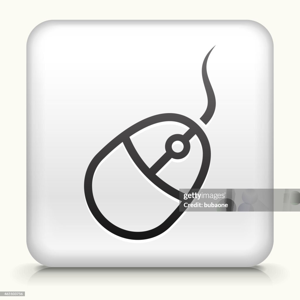 Mouse Button Draw Square Button With Computer Mouse Royalty Free Vector Art High-Res ...