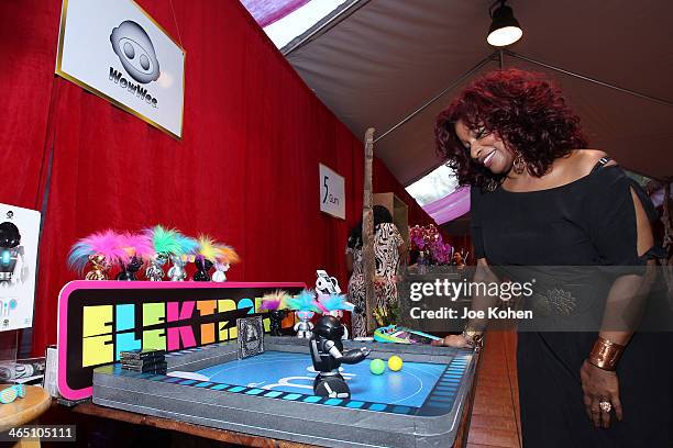 Recording artist Chaka Khan attends the GRAMMY Gift Lounge during the 56th Grammy Awards at Staples Center on January 25, 2014 in Los Angeles,...