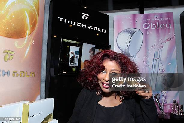 Recording artist Chaka Khan attends the GRAMMY Gift Lounge during the 56th Grammy Awards at Staples Center on January 25, 2014 in Los Angeles,...