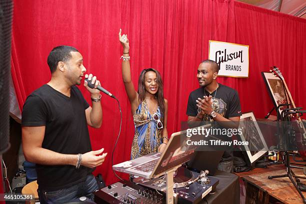 Bobbi Kristina Brown and Nick Gordon attend the GRAMMY Gift Lounge during the 56th Grammy Awards at Staples Center on January 25, 2014 in Los...