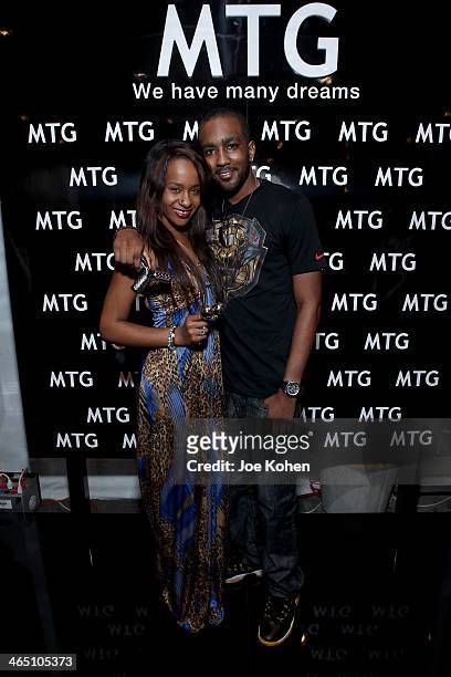 Bobbi Kristina Brown and Nick Gordon attend the GRAMMY Gift Lounge during the 56th Grammy Awards at Staples Center on January 25, 2014 in Los...