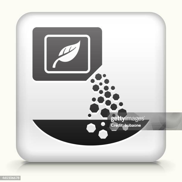 square button with fertilizer royalty free vector art - fertilizer stock illustrations