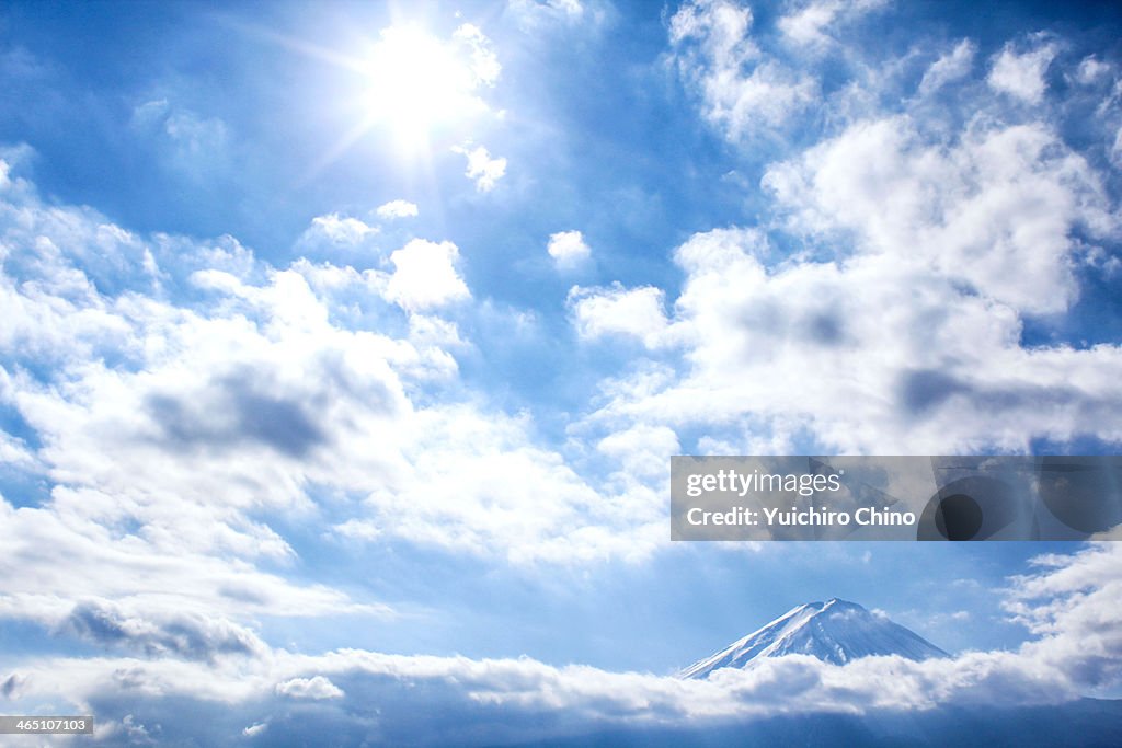 Mount Fuji and Blue Sky