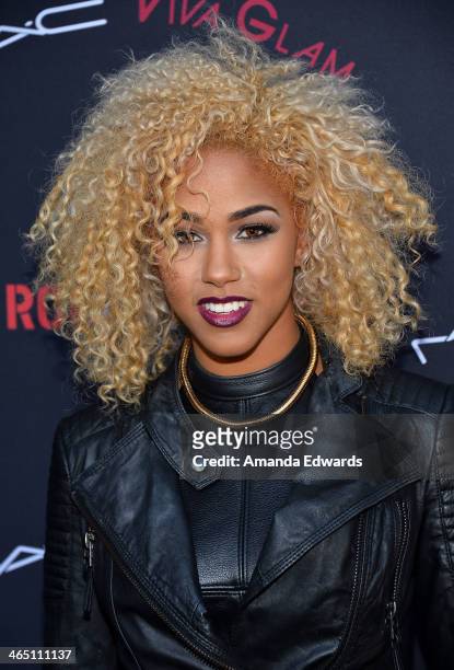 Singer/songwriter K. Rose arrives at the Roc Nation Pre-GRAMMY Brunch presented by MAC Viva Glam on January 25, 2014 in Los Angeles, California.