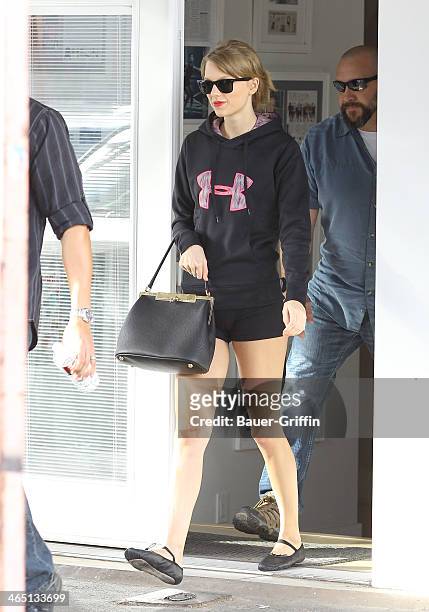 Taylor Swift is sighted on January 25, 2014 in Los Angeles, California.