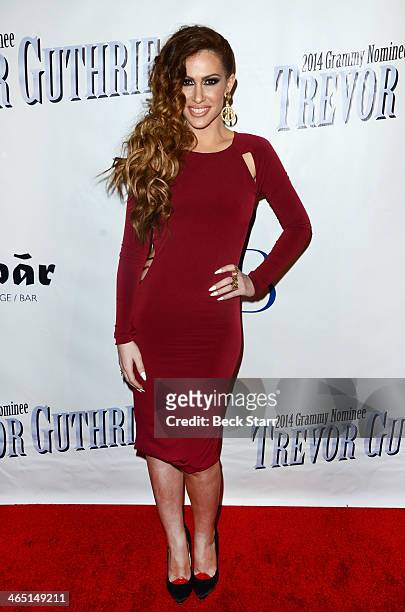 Musician Kimberly Cole attends pre-Grammy party for 2014 Grammy nominee Trevor Guthrie at Acabar on January 25, 2014 in Los Angeles, California.