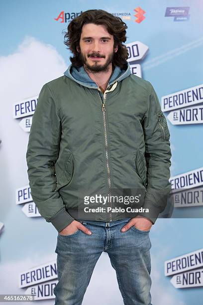 Actor Yon Gonzalez poses during a photocall to present 'Perdiendo el Norte' at Intercontinental Hotel on March 3, 2015 in Madrid, Spain.