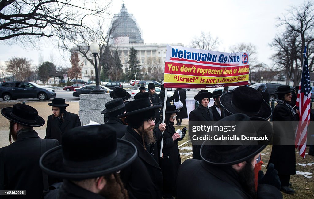 Activists Demonstrate Against Israeli's Prime Minister Netanyahu's Address To Congress