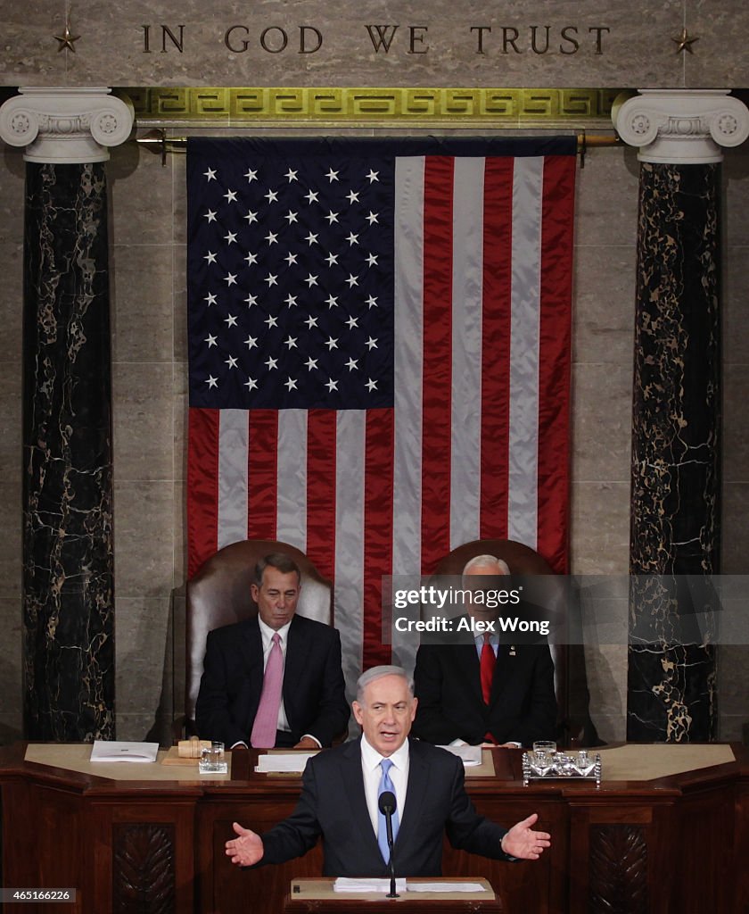 Israeli PM Netanyahu Addresses Joint Meeting Of Congress