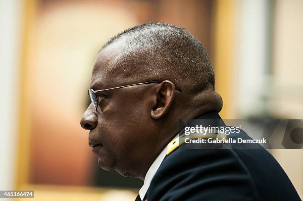 Army Gen. Lloyd Austin, commander of the U.S. Central Command testifies at the House Armed Services Full Committee hearing on "The President's...